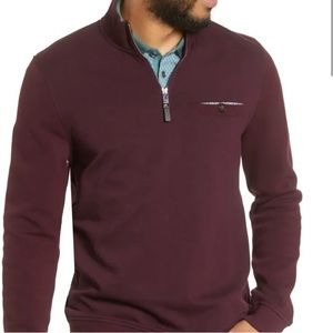 Ted baker London half zip pullover with pocket